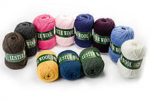 Пряжа вовняна Vita Luster Wool (100g), No Color.3352 чорний