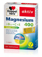 Комплекс Doppelherz Magnesium B12 + C + E для повышения энергии Витамины Магний 400