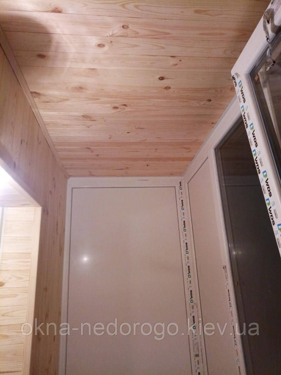 Внутренняя обшивка балконов деревянной вагонкой - фото 4 - id-p100108009