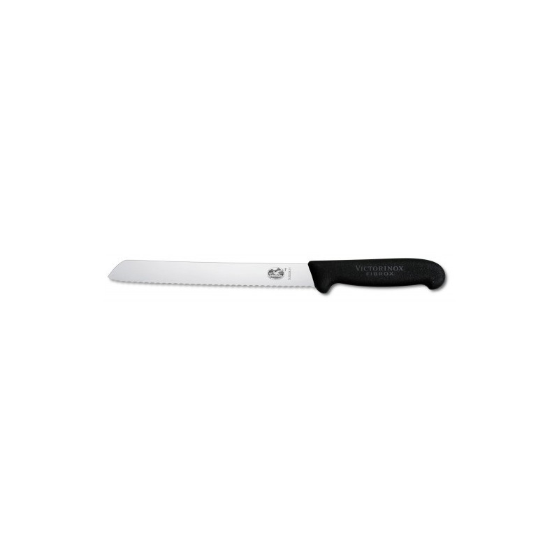 Кухонний ніж для хліба з чорною ручкою Швейцарія 21 см. 220789