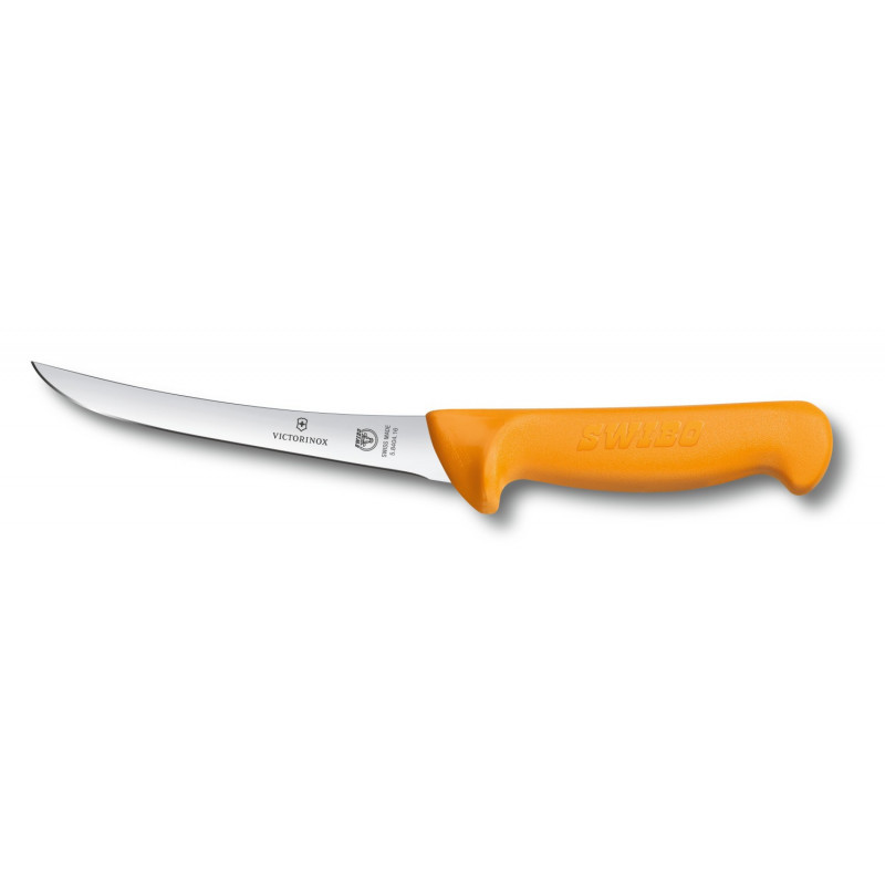 Кухонний ніж для м'яса Швейцарія 13 см. з жовтою ручкою 220799