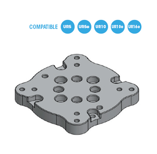 Універсальна перехідна плита для кріплення роботів UR 5/10/16e