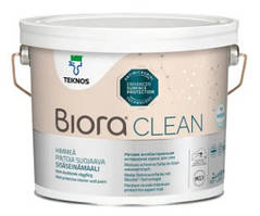 Фарба зі сріблом Biora Clean Teknos антимікробна 2,7 л