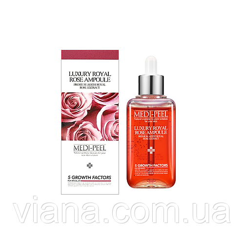 Ампульна сироватка з трояндою та пептидами MEDI-PEEL Luxury Royal Rose Ampoule 100ml