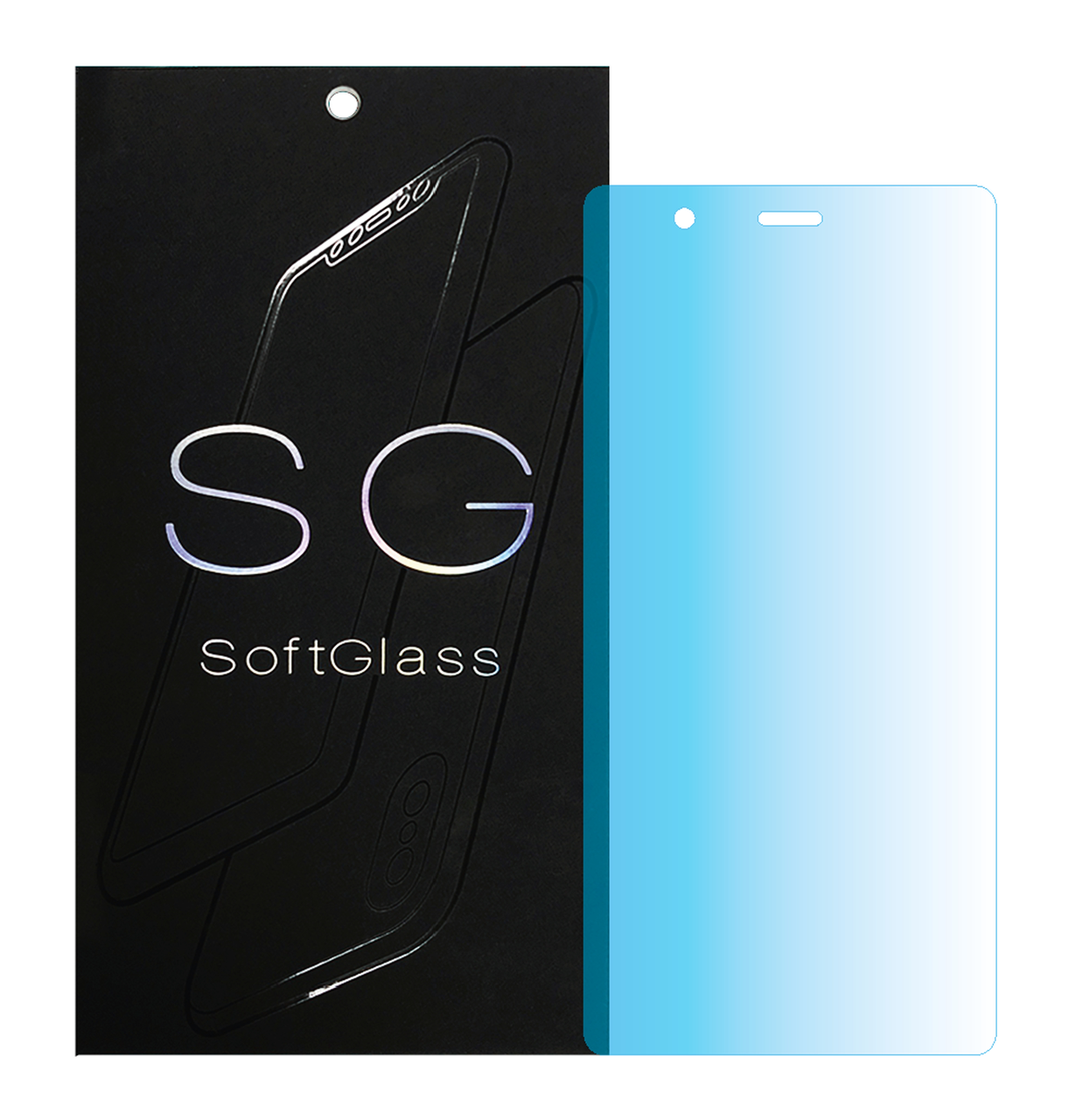 Бронеплівка для Huawei P9 на екран зносостійка поліуретанова SoftGlass, фото 1