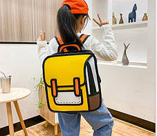 Шкільний 2Д 2D рюкзак, фото 3