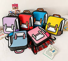 Шкільний 2Д 2D рюкзак, фото 2