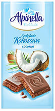 Шоколад Alpinella kokosowa Альпинелла молочний з кокосом Польща 100 г (21шт/1уп)