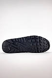 Мужские кроссовки Nike Air Max 90 Gray Black серо черные, фото 5