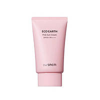 Солнцезащитный крем с каламином The Saem Eco Earth Pink Sun Cream SPF50+ PA++++ 50g