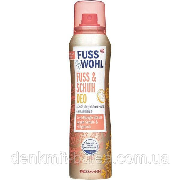 Дезодорант для ніг і взуття з ароматом цитруса Rossmann Fuss & Schuh Deo 150 мл
