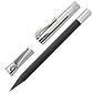 Олівець чорнографітний Graf von Faber-Castell Perfect Pencil platinium-plated Black, чорний кедр, 118568, фото 4