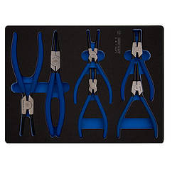 Набір знімачів KING TONY 7 предметів для стопорних кілець, EVA ложемент (9-42116GPV)