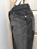 Женские серые джинсы с вельветом