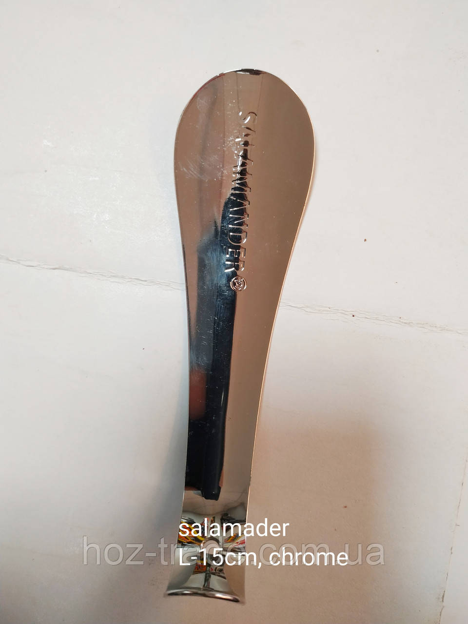 Ложка рожок короткий для обуви Salamander chrome 15 см./2мм. - фото 7 - id-p1405682685