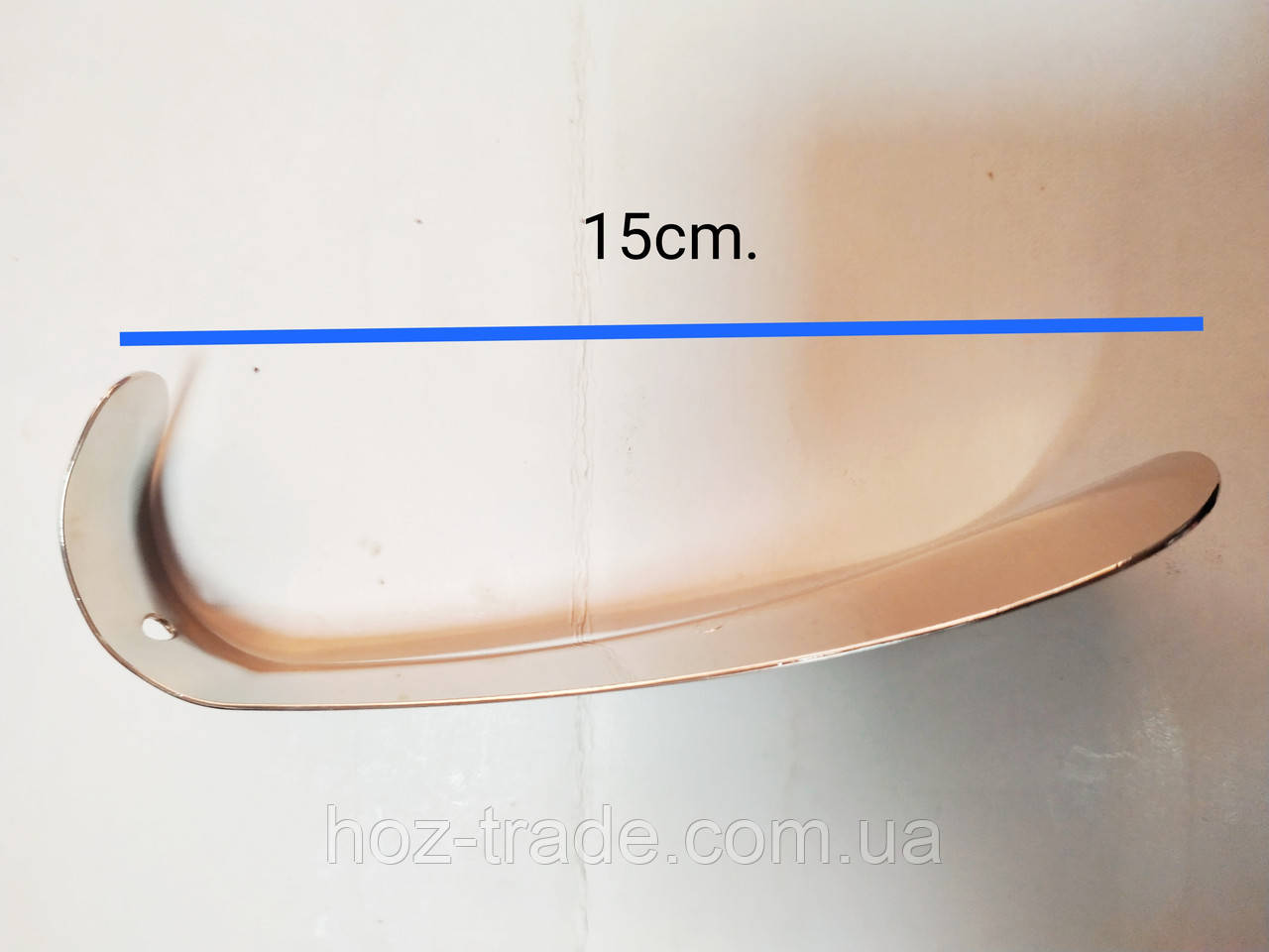 Ложка рожок короткий для обуви Salamander chrome 15 см./2мм. - фото 5 - id-p1405682685