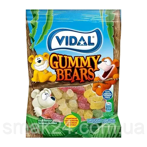 Желейні цукерки Без глютену Ведмедики мармеладні ТМ VIDAL 90 г Іспанія
