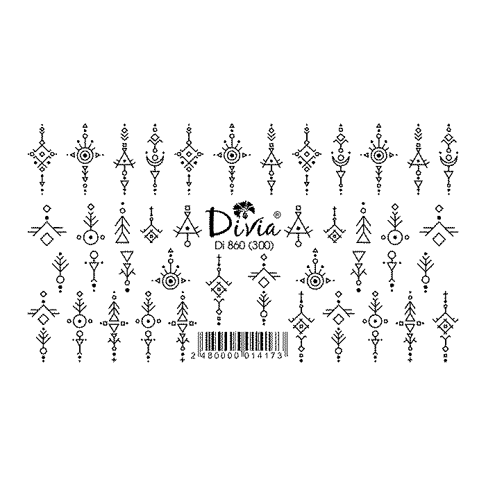 Divia - Наклейки "Слайдер" Di860 [300] (2991)