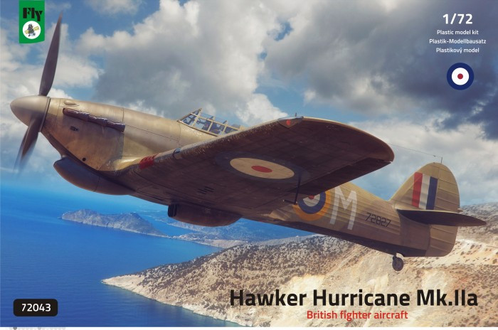 Пластикова модель 1/72 FLY 72043 британський винищувач Hawker Hurricane Mk.IIa, фото 1