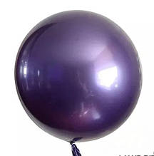 Повітряні кулі bubble баблс хром фіолетовий 32 дюйма 80 см