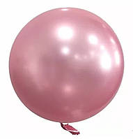 Воздушные шары bubble баблс хром светло - розовый 32 дюйма 80 см