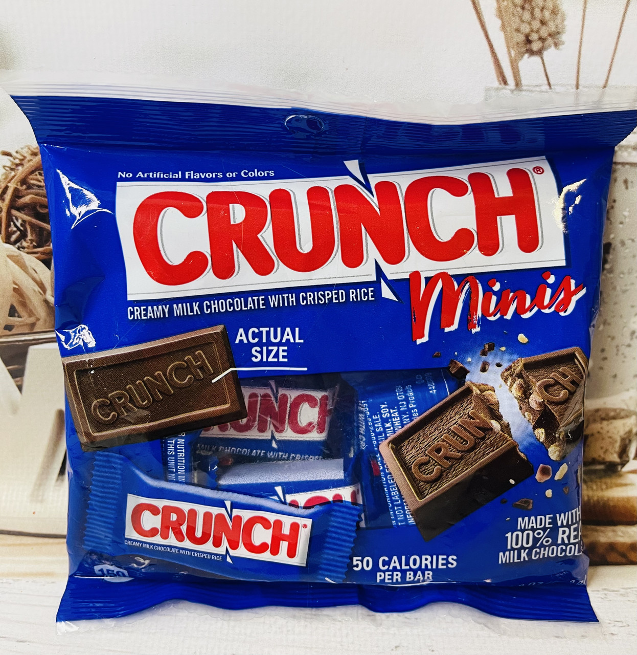 Шоколадні цукерки Crunch minis з рисовими пафсами
