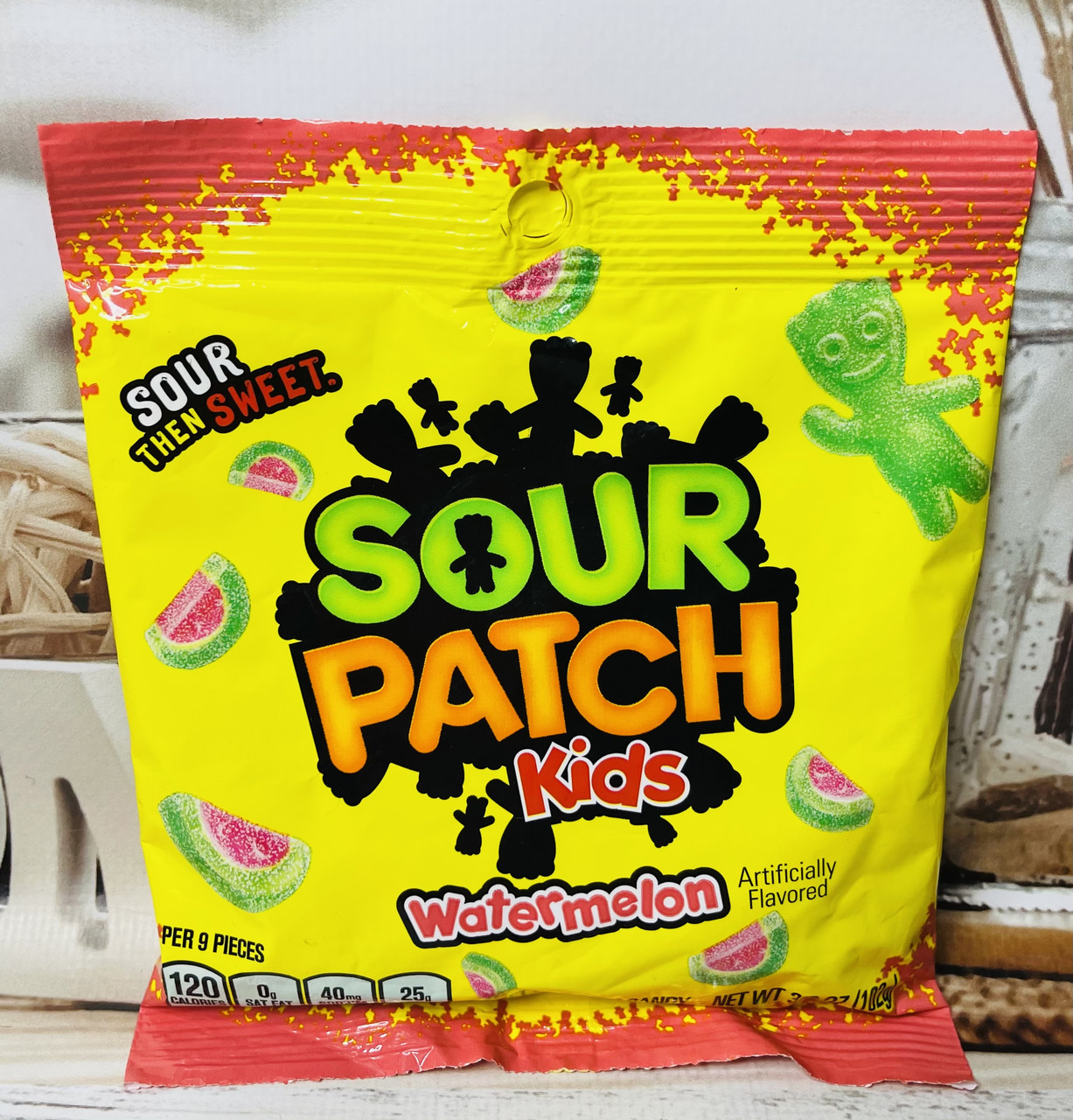 Кисло-солодкі желейки Sour Patch Kids у формі кавуна