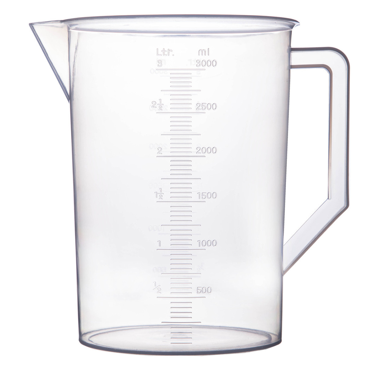 Кружка мірна з ручкою і з носиком 3000мл (поліпропілен), фото 1