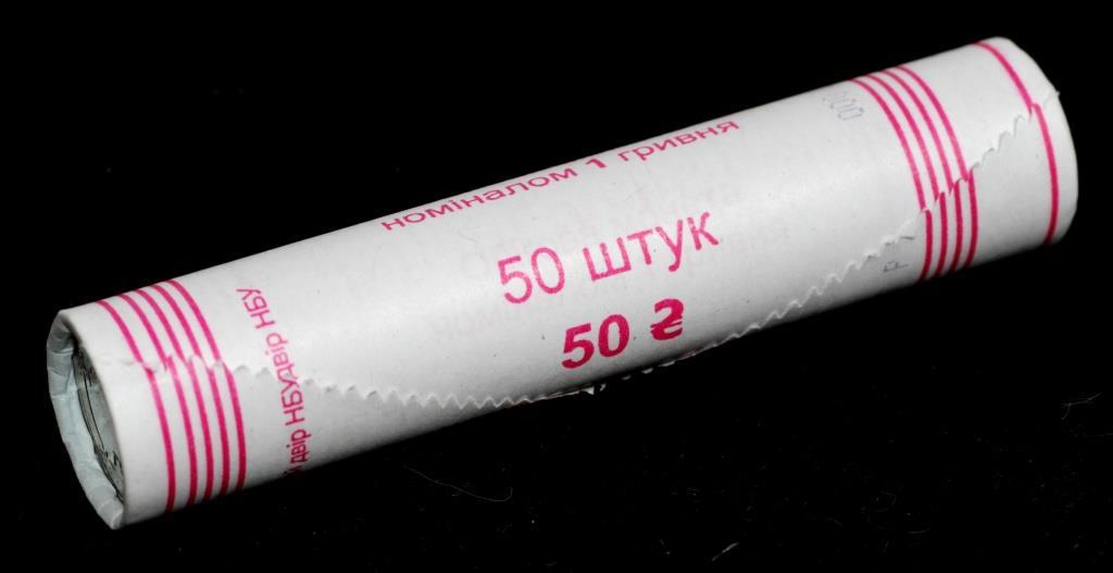 Банківський рол монет України 1 гривня 2018 р. 50 шт., фото 1