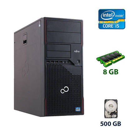 Системний блок Fujitsu Esprimo P710 E85+ Tower / Intel Core i5-3350P (4 ядра по 3.1 — 3.3 GHz) / 8 GB DDR3 /, фото 1