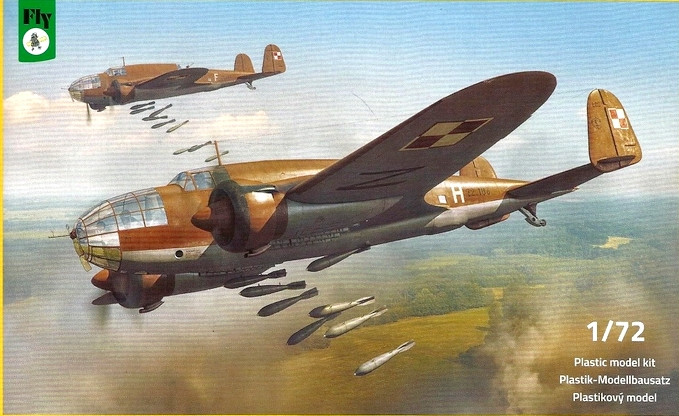 Пластикова модель 1/72 FLY 72042 gjkmcmrbq ,jv,fhledfkmybr PZL.37B - Łoś B, фото 1