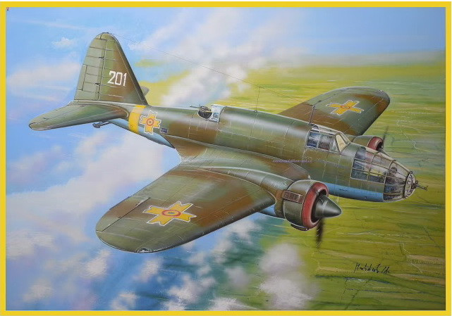 Пластикова модель 1/72 FLY 72040 польський бомбардувальник PZL.37A - Łoś A