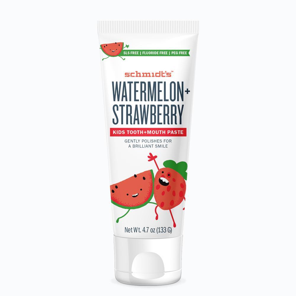 Schmidt's Kids Watermelon & Strawberry Дитяча паста без фтору від 2-х років , кавун, полуниця, 133 мл