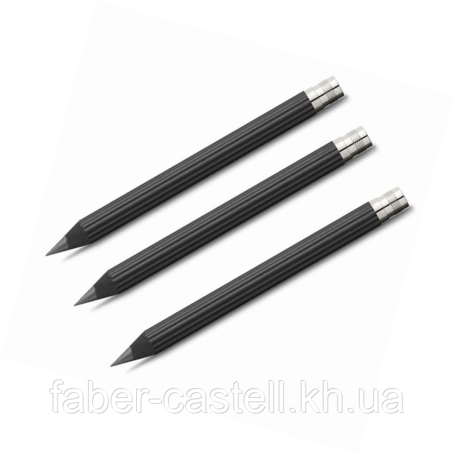 Олівці змінні чорнографітні Graf von Faber-Castell 3 spare pencils Magnum Black Edition, 3 штуки, 118630