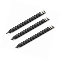 Олівці змінні чорнографітні Graf von Faber-Castell 3 spare pencils Magnum Black Edition, 3 штуки, 118630