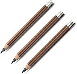 Олівці змінні чорнографітні потовщені Graf von Faber-Castell 3 spare pencils Magnum Brown, 3 штуки, 118655