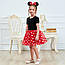 Модне дитяче ошатне плаття Мікі Мінні з обручем на дівчинку, дитячі плаття для дівчаток, фото 3