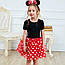 Модне дитяче ошатне плаття Мікі Мінні з обручем на дівчинку, дитячі плаття для дівчаток, фото 6