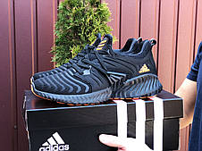 Чоловічі кросівки Adidas Alphabounce Instinct,текстиль,чорні з помаранчевим, фото 2
