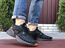 Чоловічі кросівки Adidas Alphabounce Instinct,текстиль,чорні з помаранчевим, фото 3