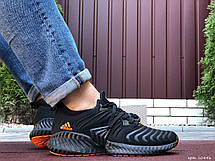 Чоловічі кросівки Adidas Alphabounce Instinct,текстиль,чорні з помаранчевим, фото 2