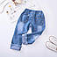 Модні дитячі джинси на дівчинку, рвані штани для хлопчика 120, фото 4