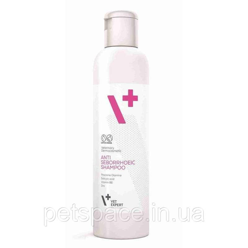 Шампунь VetExpert Antiseborrhoeic (ВетЕксперт для собак і кішок противосеборейний) 250мл., фото 1