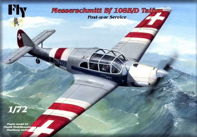 Пластикова модель 1/72 FLY 72029 німецький легкий літак Messerschmitt Bf 108B/D Taifun - Post-War Service
