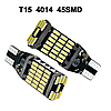 Світлодіодна лампа LED T15 / W16W 4014 45 SMD CANBUS жовтий, фото 7