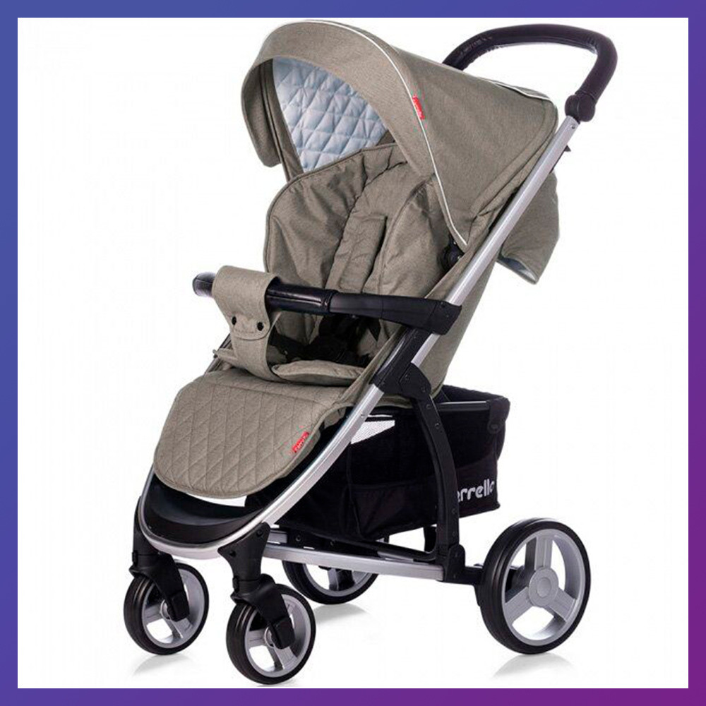 Дитяча прогулянкова коляска - книжка з регульованою спинкою CARRELLO Vista CRL-8505 Melange Beige бежева