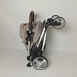 Дитяча прогулянкова коляска - книжка з регульованою спинкою CARRELLO Vista CRL-8505 Melange Beige бежева, фото 5