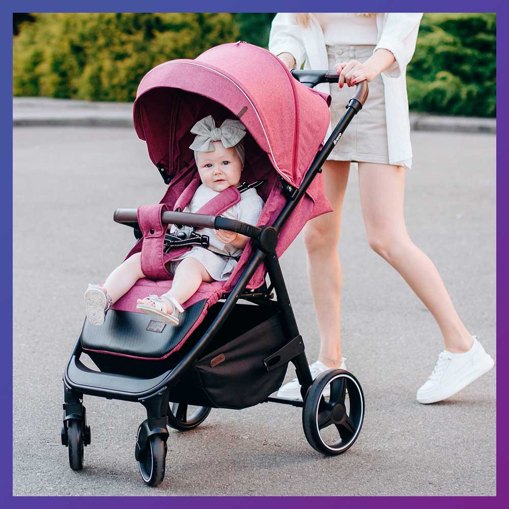 Дитяча прогулянкова коляска - книжка з регульованою спинкою CARRELLO Bravo CRL-8512 Chili Red червона