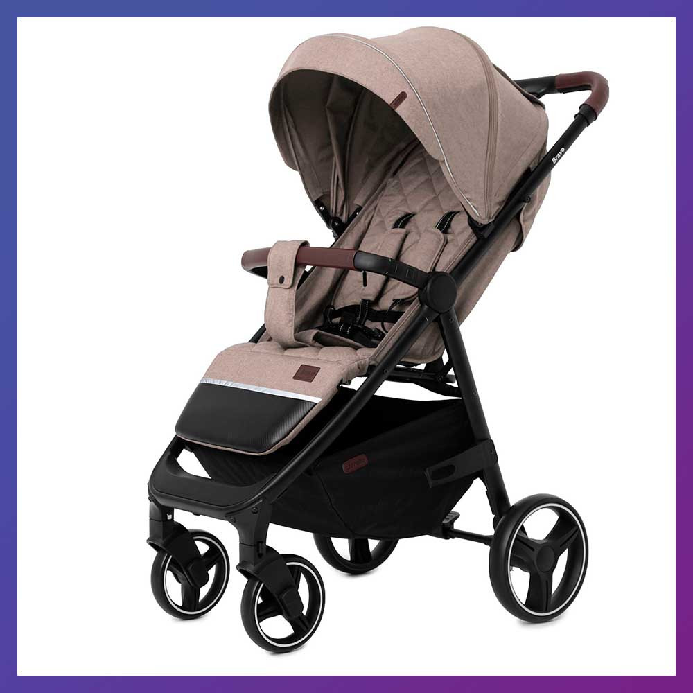 Дитяча прогулянкова коляска - книжка з регульованою спинкою CARRELLO Bravo CRL-8512 Linen Beige бежева