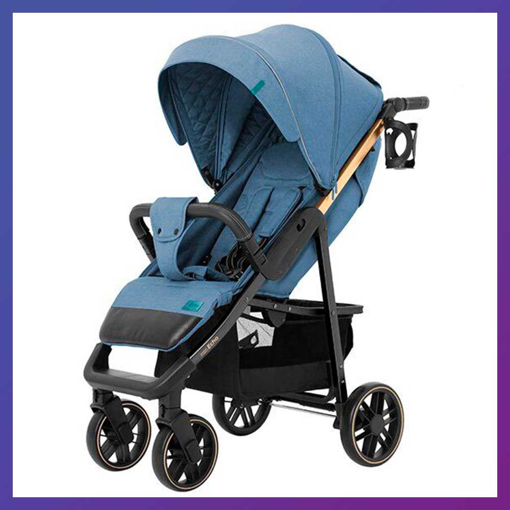 Дитяча прогулянкова коляска - книжка з регульованою спинкою CARRELLO Echo CRL-8508/2 Azure Blue синя